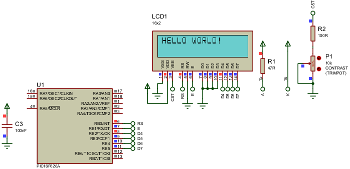 LCD driver schematic