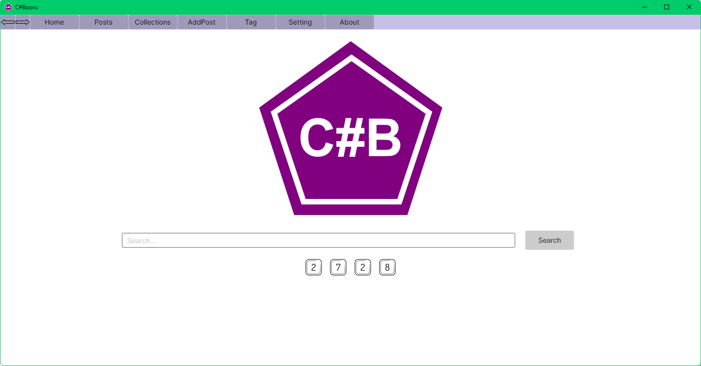 Main C#Booru interface
