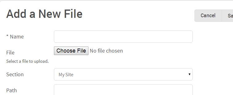 Add File Asset