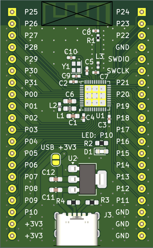 Nrf52832 devboard, from the project README