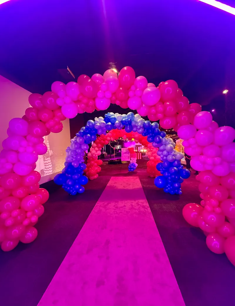 Beautiful baby shower balloon arch decoration