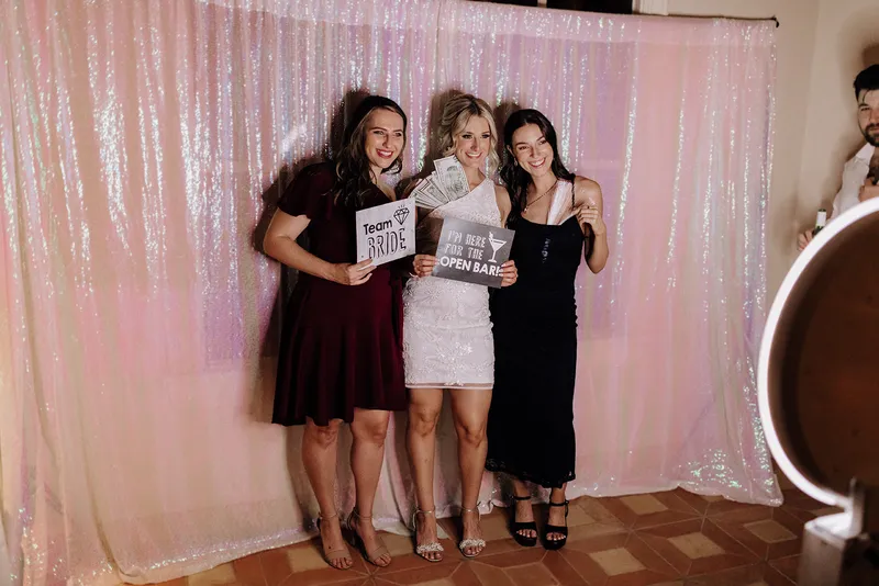 SKIN branded booth with balloon decorations combo package