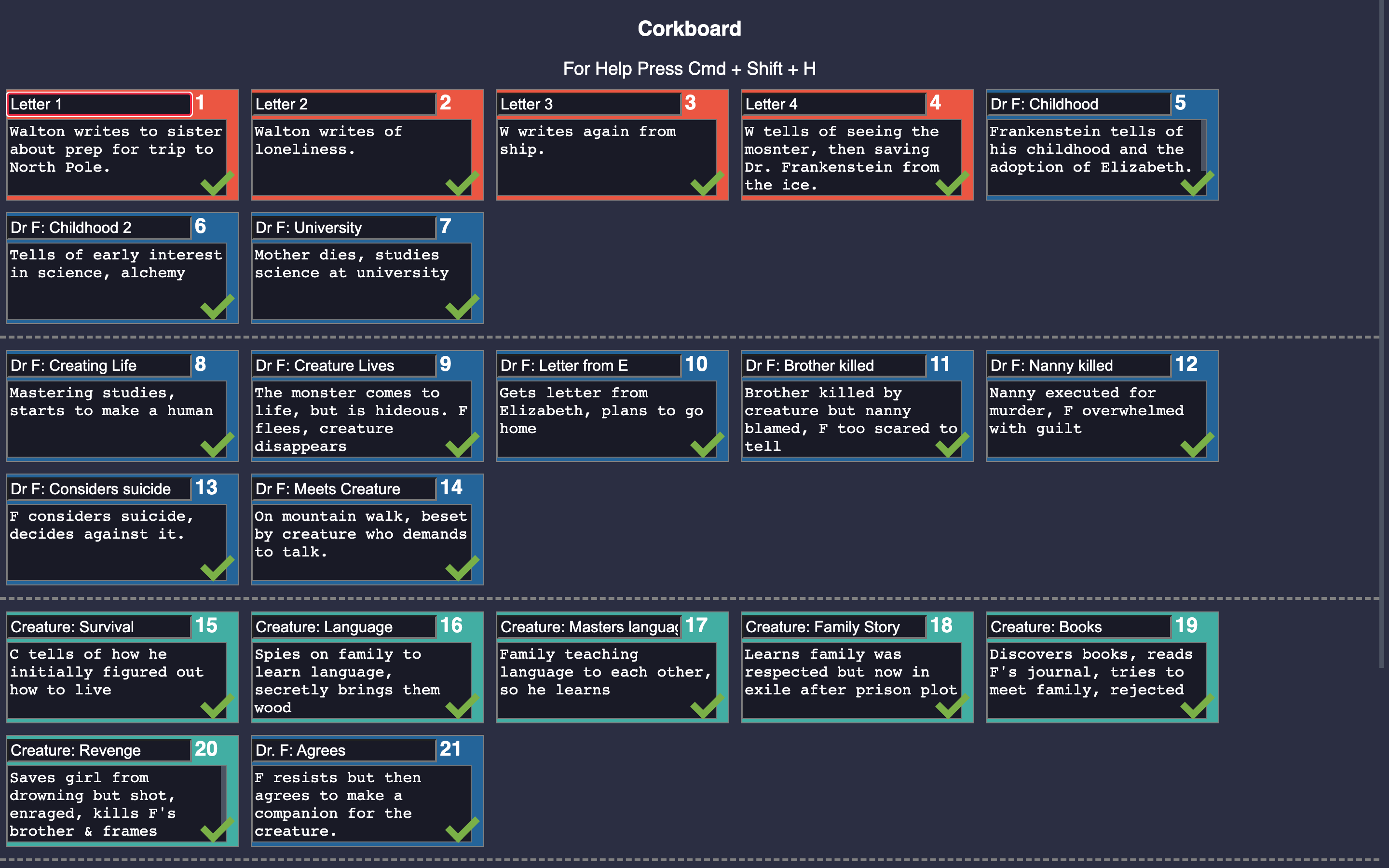 screenshot of program described