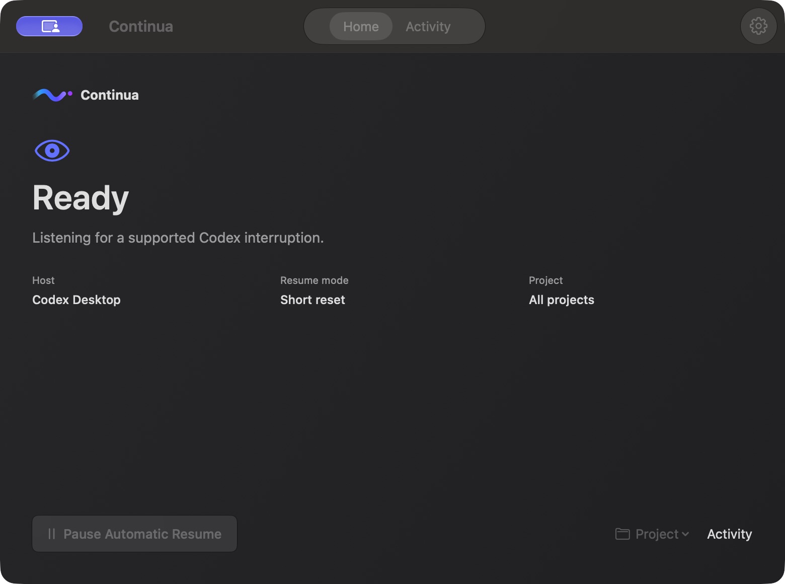 Continua screenshot