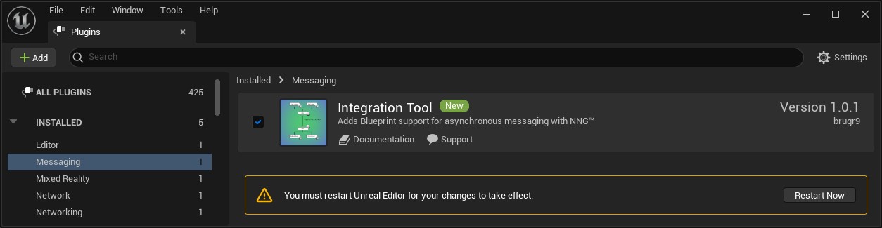 Screenshot of Plugin Editor with Plugin Integration Tool