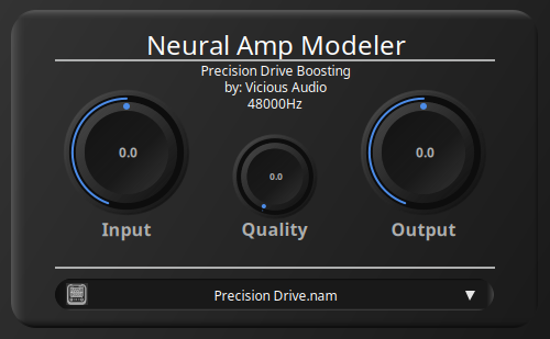 Neural Amp Modeler UI