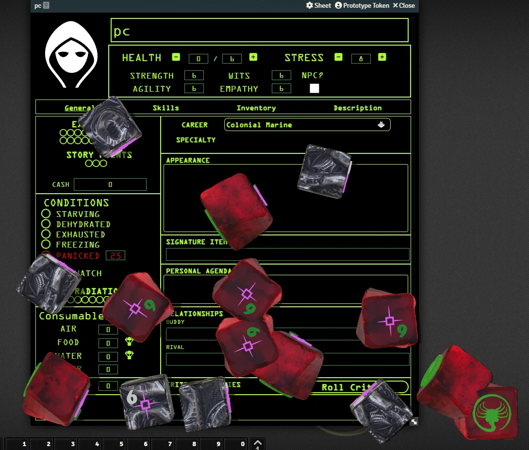 Alien - Dice