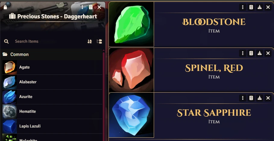 Precious Stones Art Pack