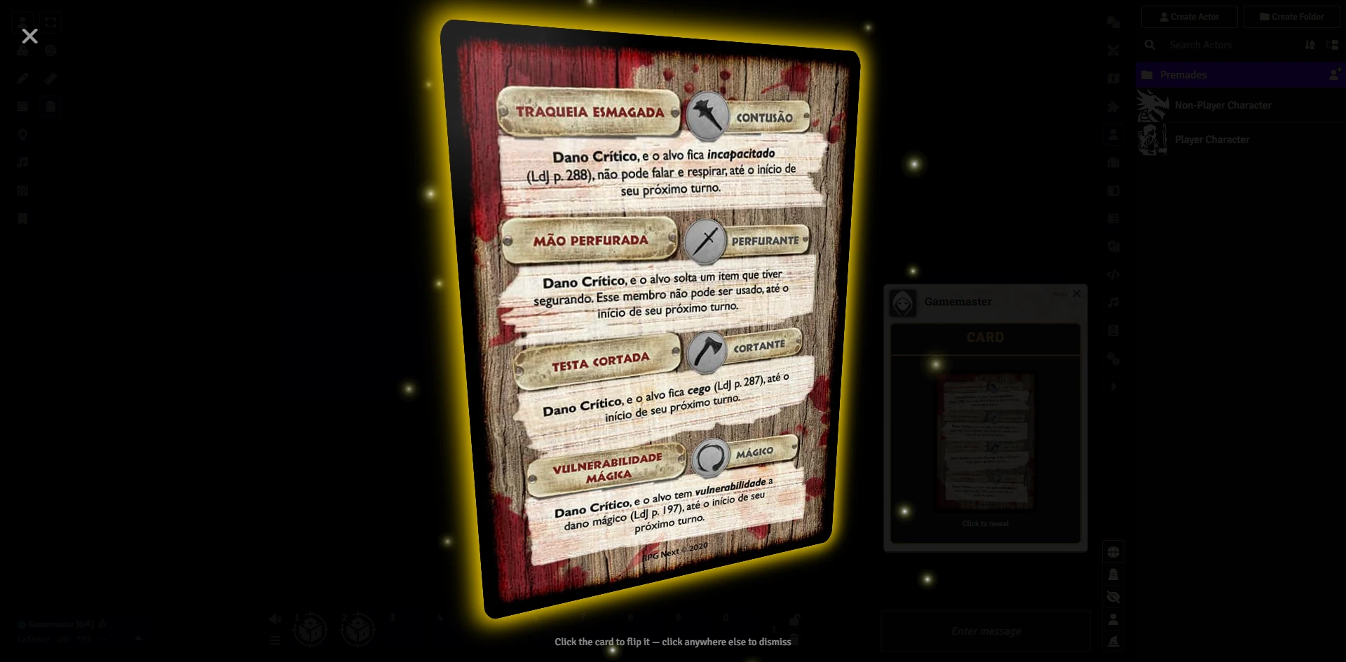 Cartas Críticas do RPG Next para D&D 5e