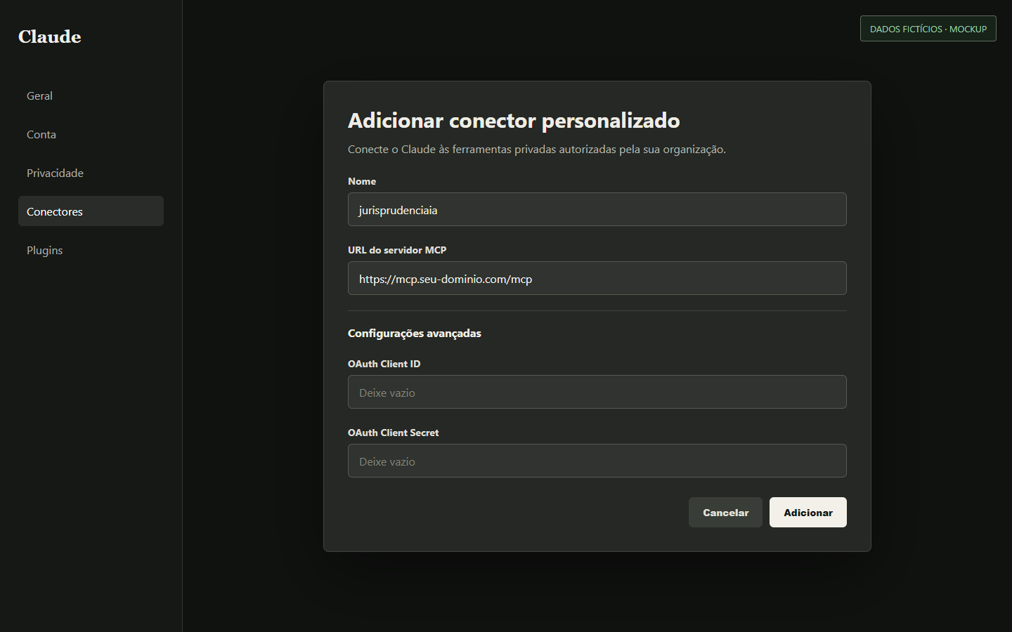 Adicionar conector