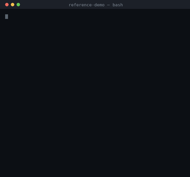 Server reference demo