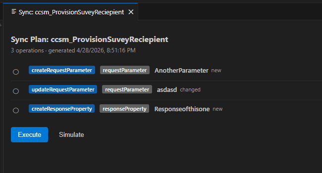 Custom API sync planning workflow