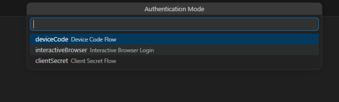 Connection type selection