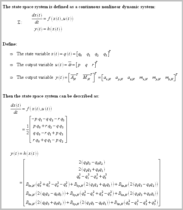 Continuous State Space Equation