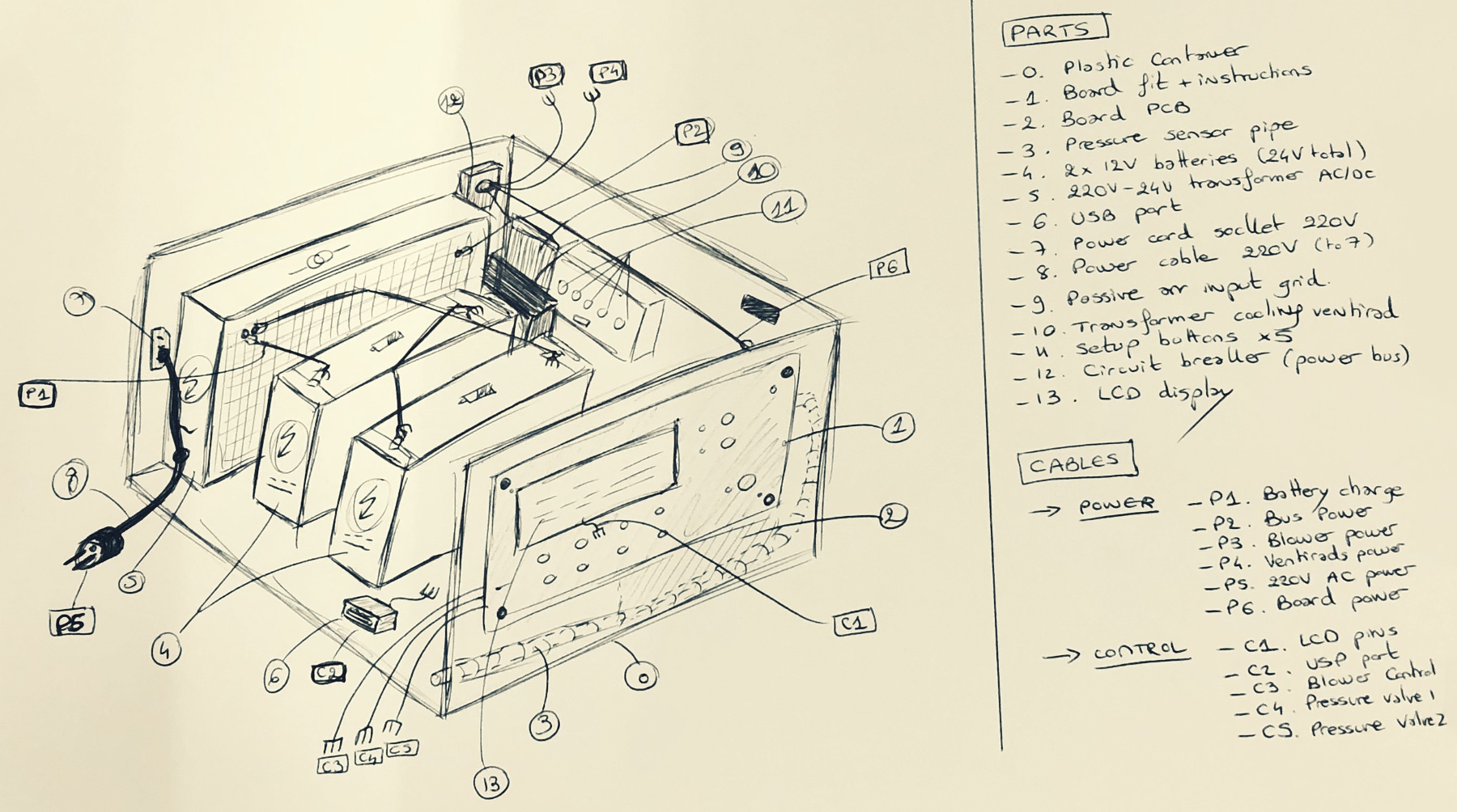 Container Layout Electronics Drawing