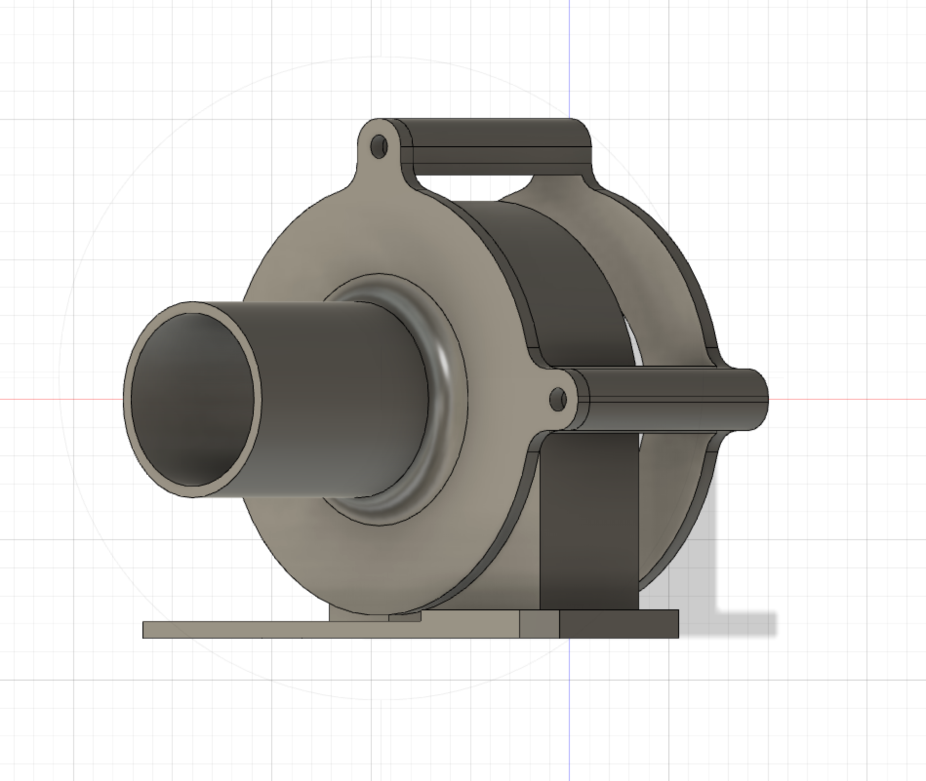 Blower Holder Model A Render