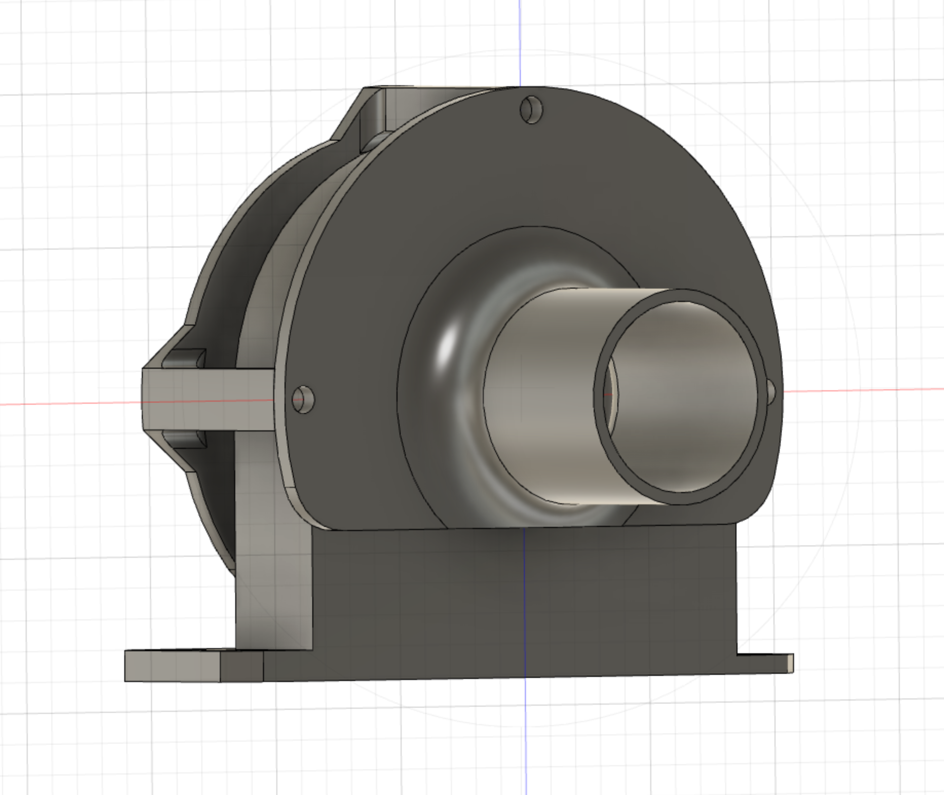 Blower Holder Model B Render