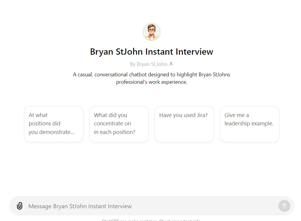 Instant Interview Thumbnail by Bryan St. John