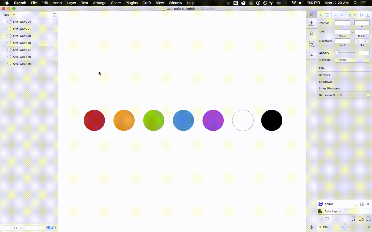 Color palette - Sketch plugin - UpLabs