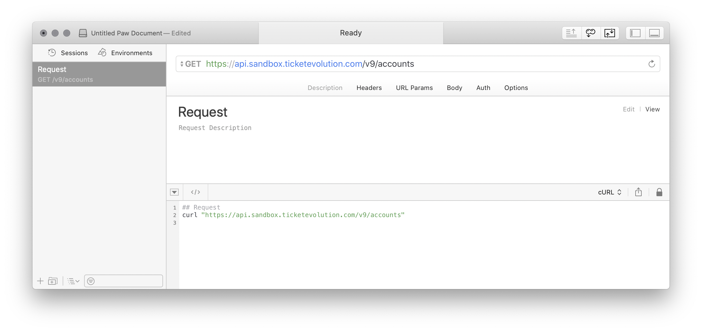 Create API Request