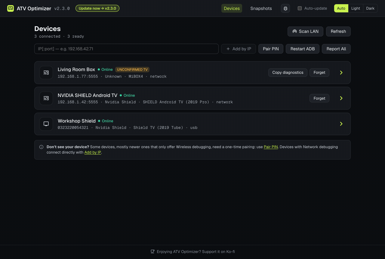 ATV Optimizer v2 walkthrough (dark)