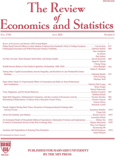 The Review of Economics and Statistics