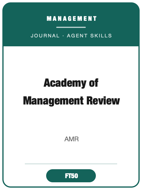 Academy of Management Review