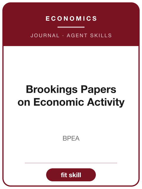 《Brookings Papers on Economic Activity》