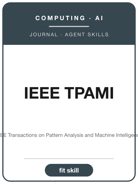 《IEEE Transactions on Pattern Analysis and Machine Intelligence》