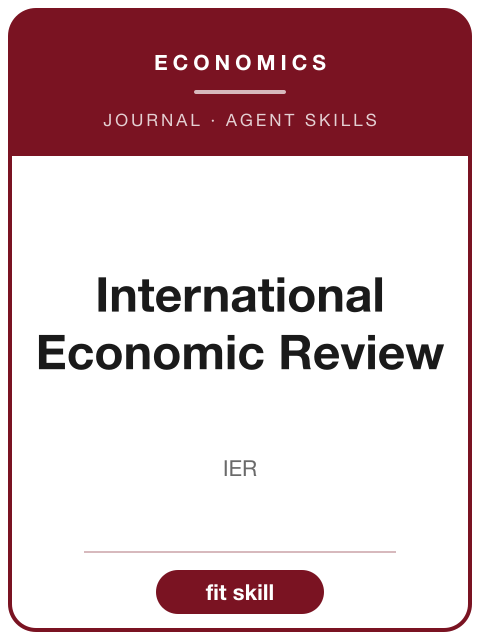 《International Economic Review》