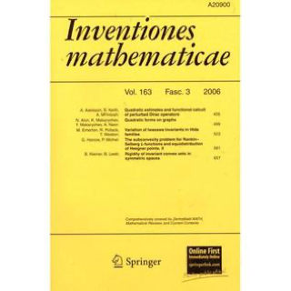 《Inventiones Mathematicae》