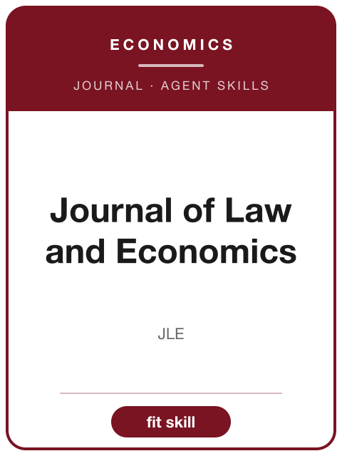 《Journal of Law and Economics》