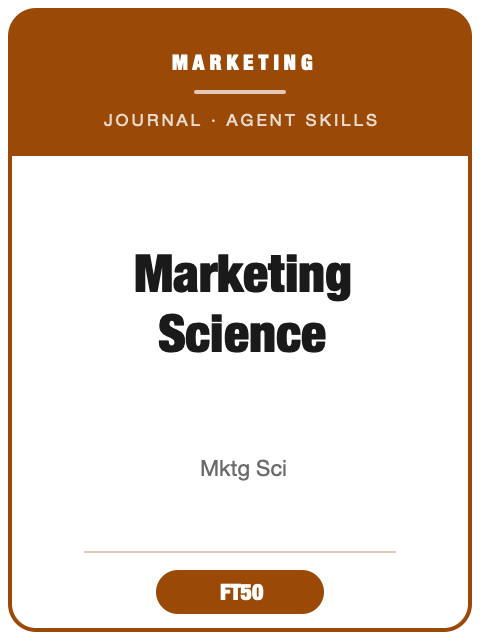 Marketing Science