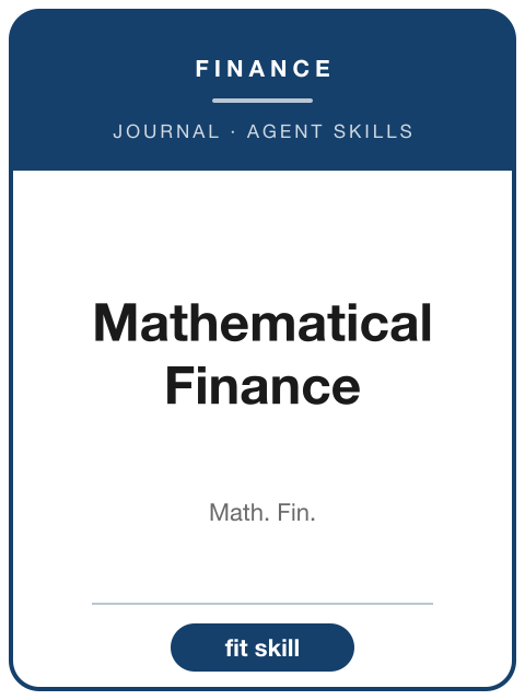 Mathematical Finance