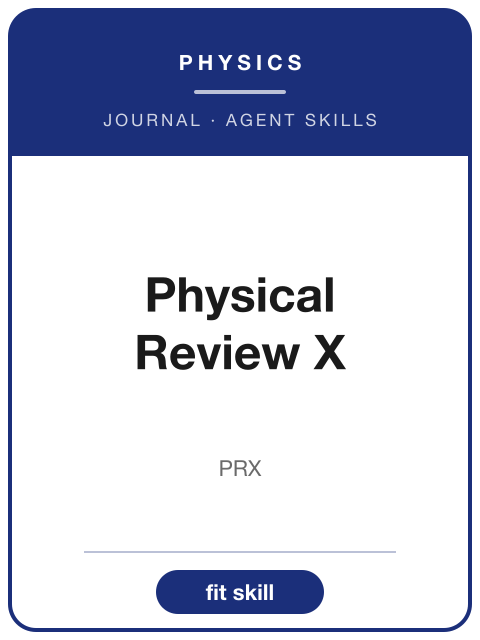 《Physical Review X》