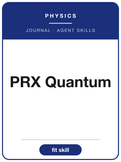 《PRX Quantum》