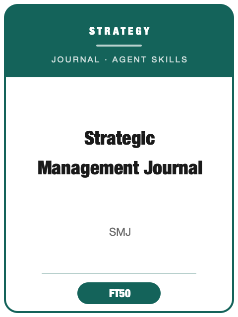 Strategic Management Journal