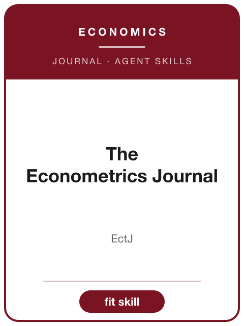 The Econometrics Journal