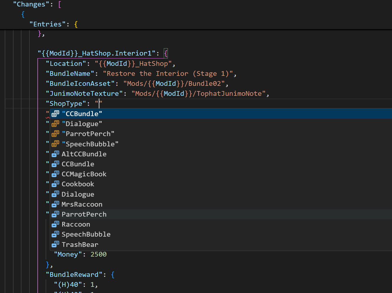 ShopType Autocomplete
