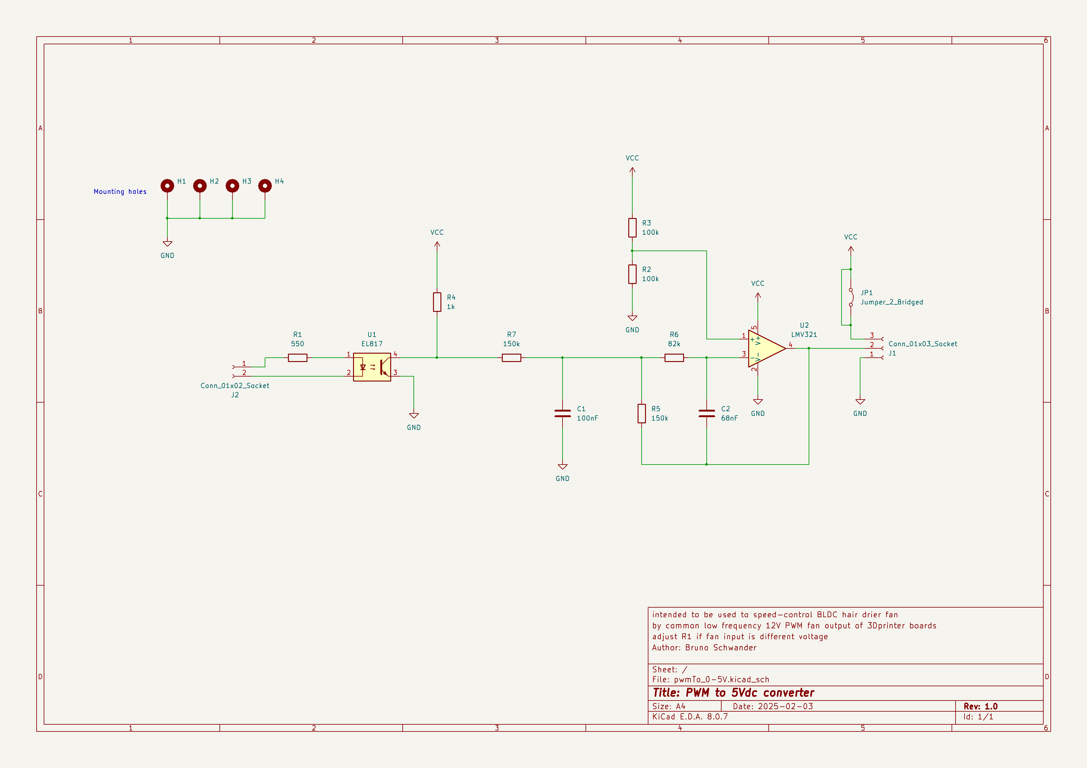 PWM to 0-5VDC