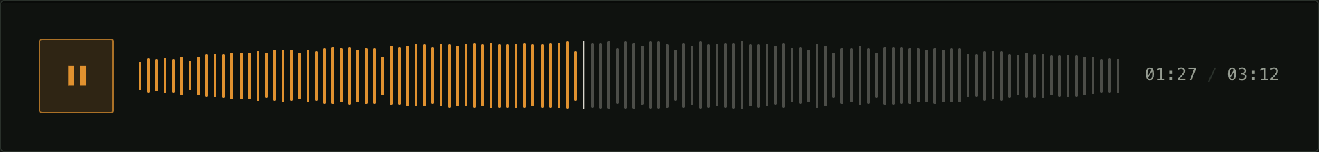 No analysis — The stand-in shape instead of a decode. Nothing goes over the network until someone presses play.