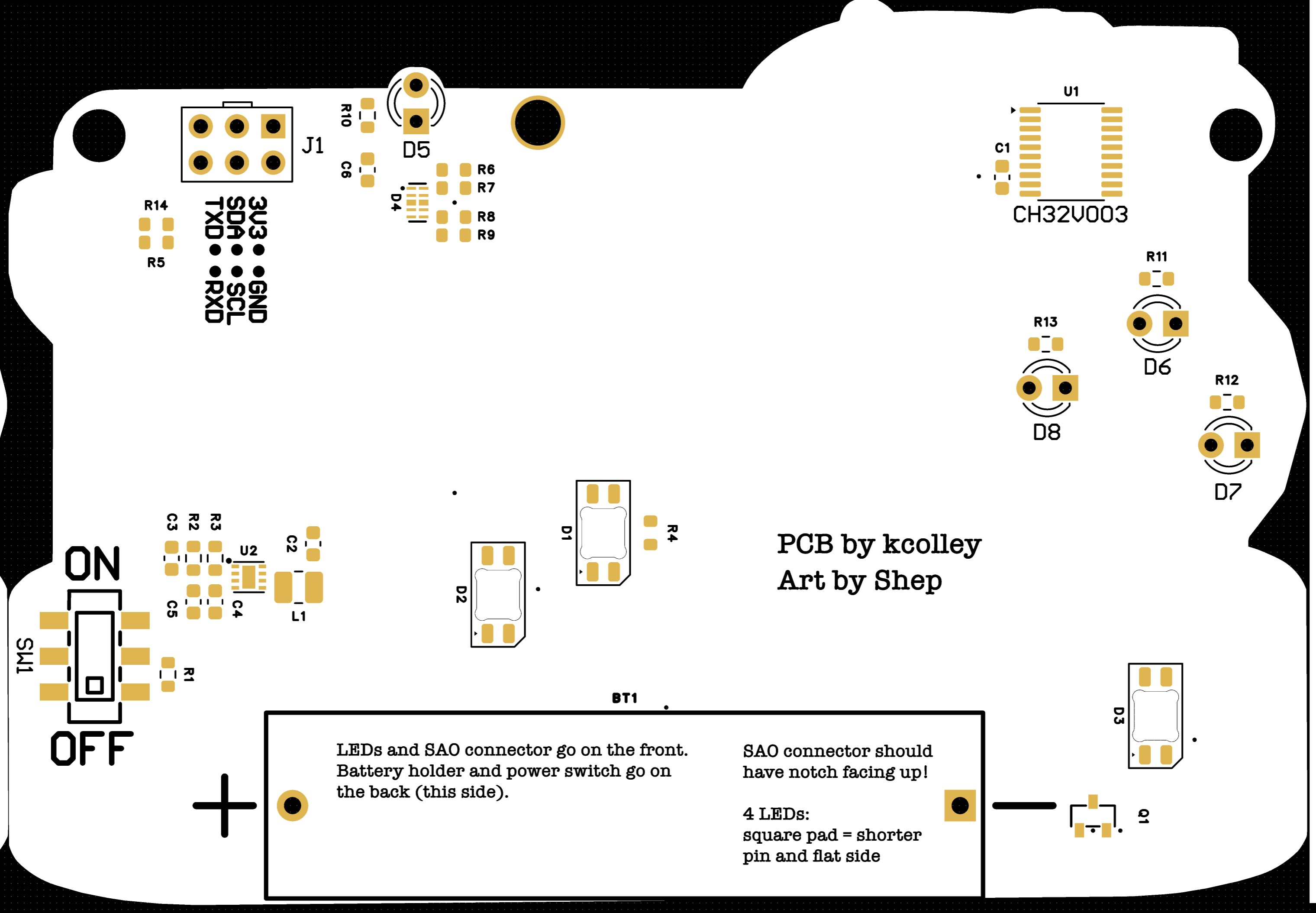 Rendering of the back