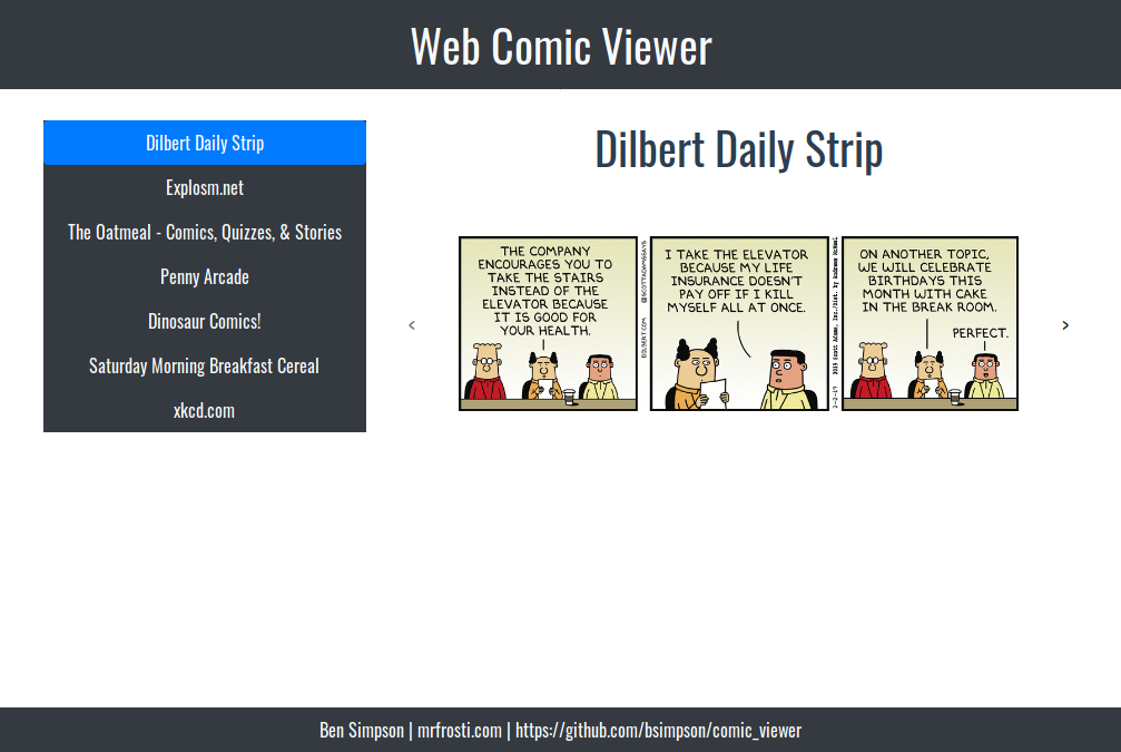 GitHub - bsimpson/comic_viewer: Turn web comics up to 11! · GitHub