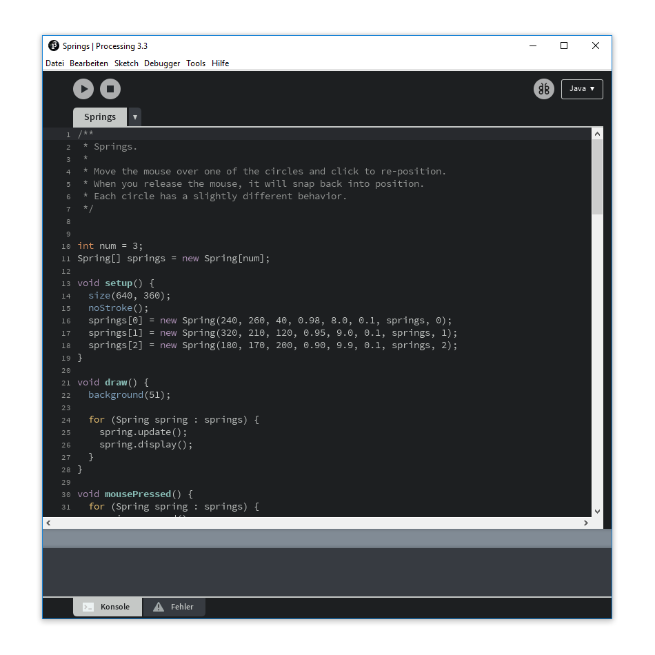 Tomorrow Theme for Processing 3 IDE