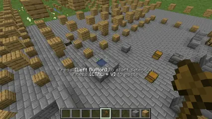 GIF showing cutting a structure and pasting it into a sublevel