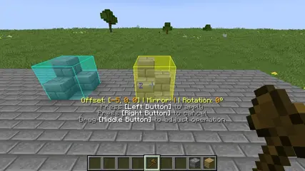GIF showing off rotating and mirroring a structure