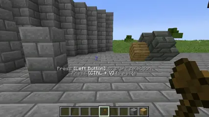 GIF showing off moving a structure by clicking, also demonstrating the transfer of blocks into a Sable sublevel