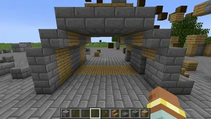 GIF showing off phasing through walls while flying in creative