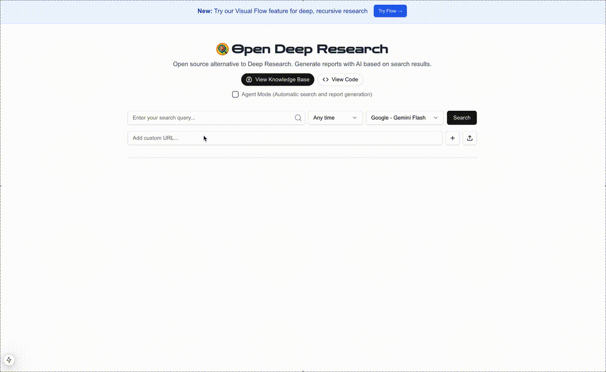Open Deep Research Demo