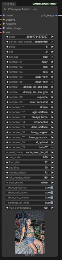 KSampler Matrix Lab node
